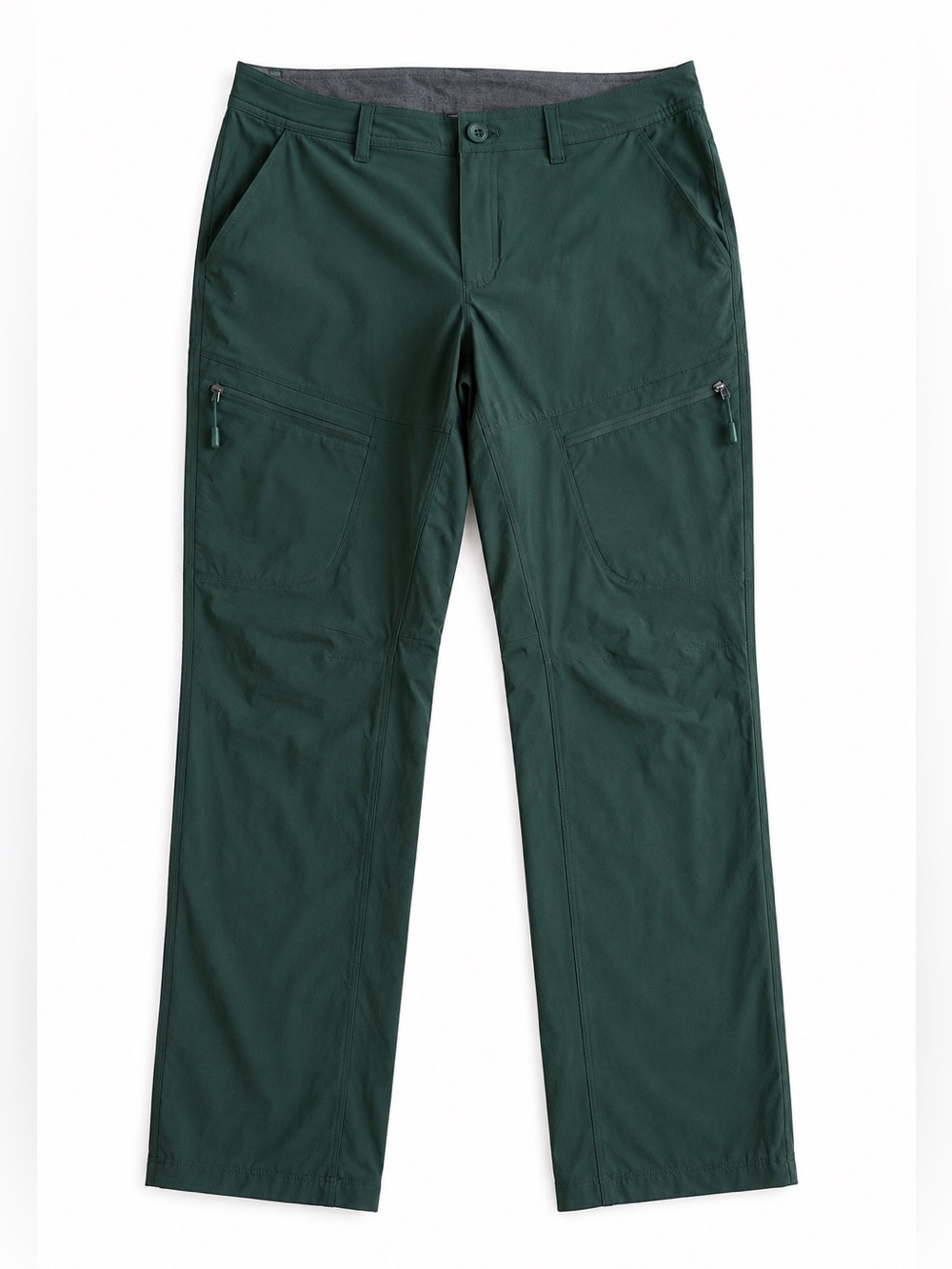 Eddie Bauer Fleece Lined Stretch Hiking Cargo Pants Dark Green Petite 6P